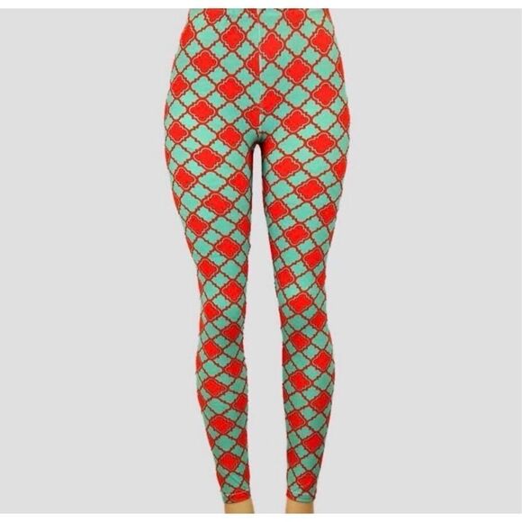 Brand New Womens Boutique Super Soft Moroccan Print Leggings - One Size - Picture 1 of 1
